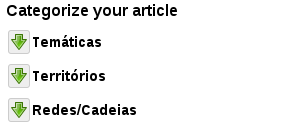 Categorization of an article on creation