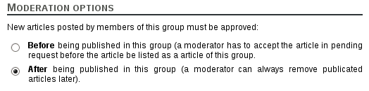 Moderation options when editing enterprise profile info