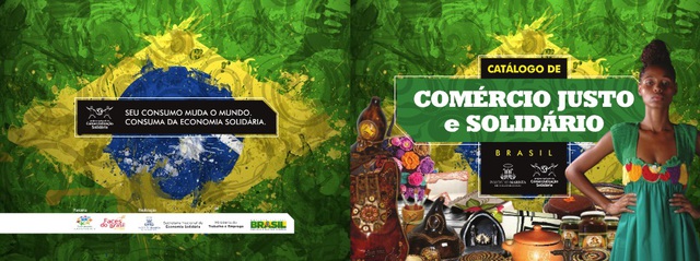 Catálogo de comércio justo e solidário brasil display