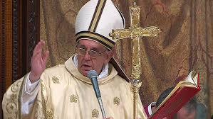 Papa francisco discursando display