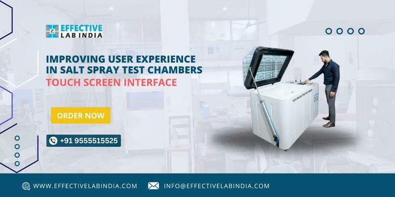 Improving user experience in salt spray chambers with touch screen interface