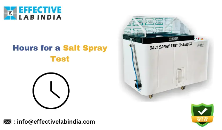 Hours for a salt spray test
