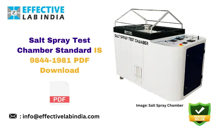 Salt spray test chamber standard is 9844 1981 pdf download now
