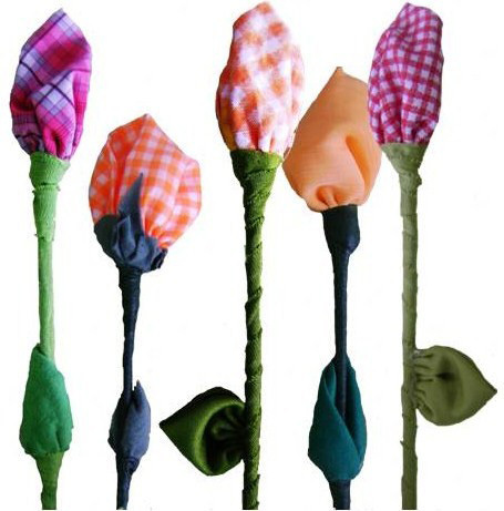 Flor de pano bem arte moda display