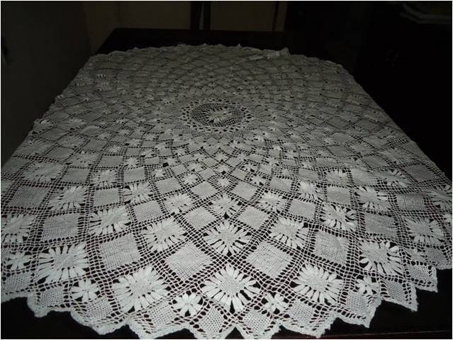 Toalha de renda display