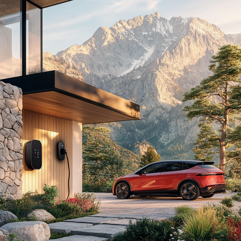 Arte creator 57634 an ev car charging on a wallbox outside a va 65e12181 bee7 46c5 b53e 96dbd9e7bf17 display