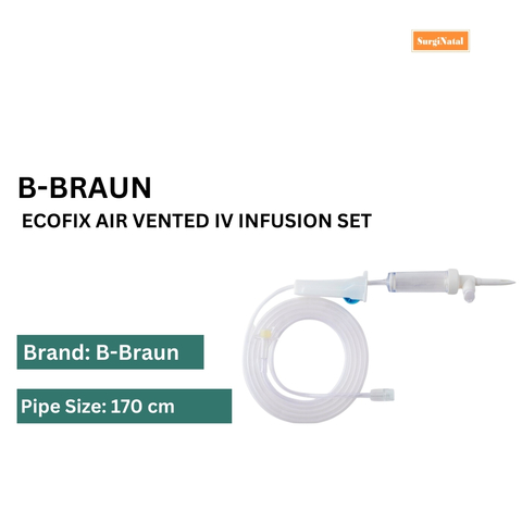Ecofix air vented iv infusion set   surginatal display