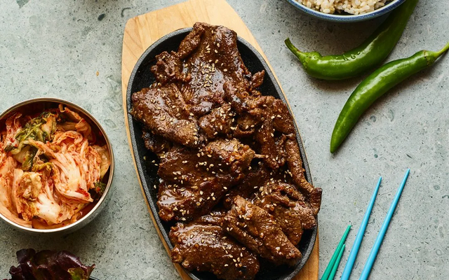 Bulgogi display