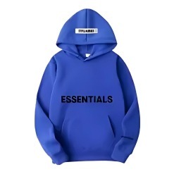 Blue essentials hoodie display